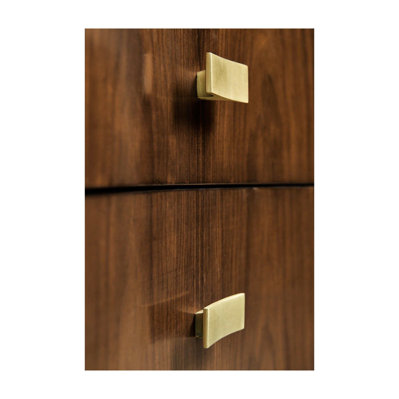 Art Deco Satin Curved Chest of Drawers