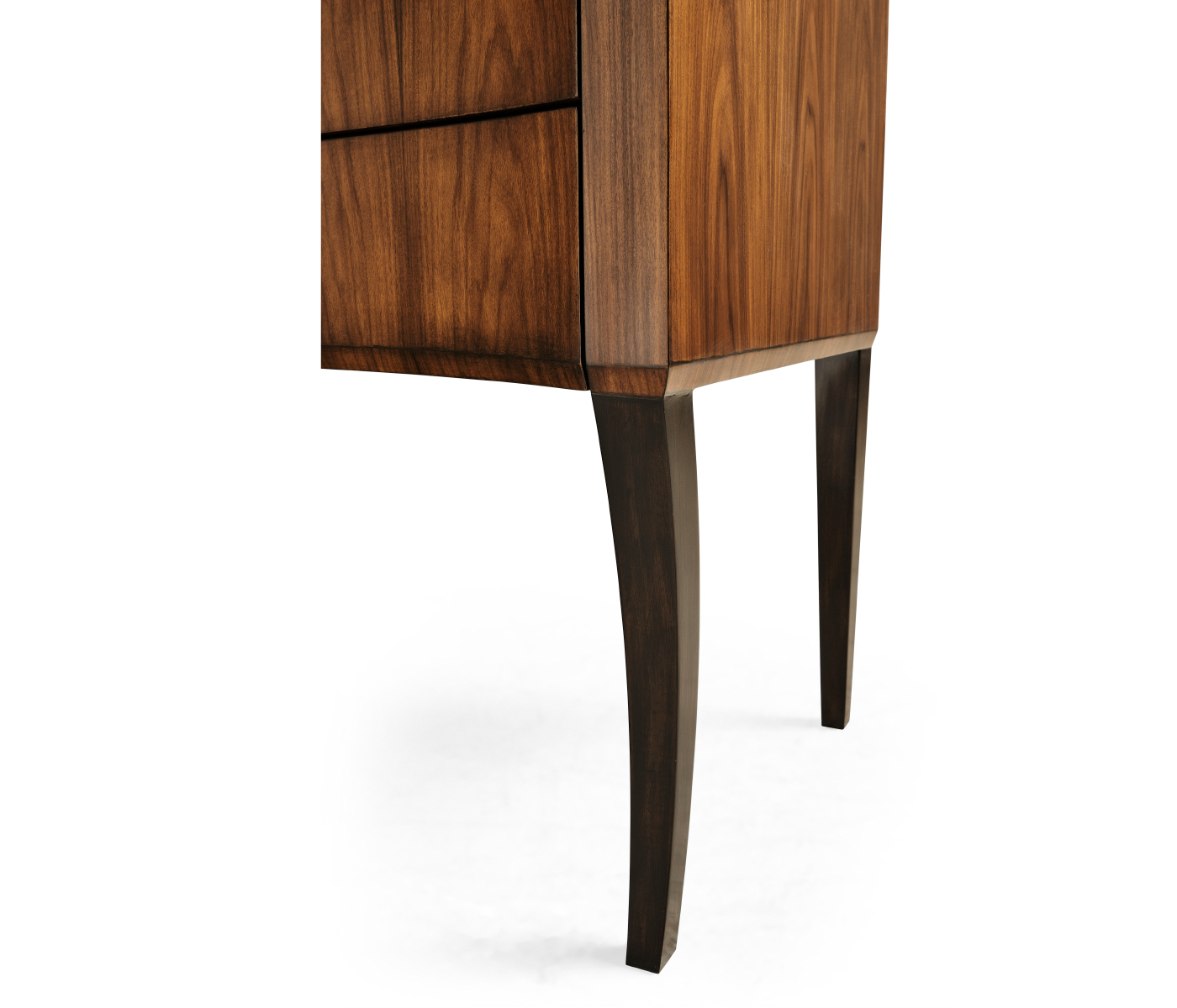 Art Deco Satin Curved Chest of Drawers