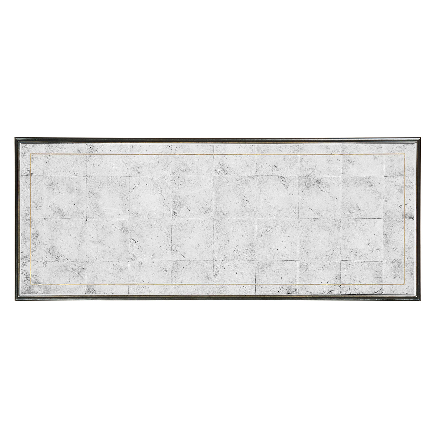 Églomisé & Bronze Iron Horseshoe Console