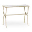 Églomisé & Silver Iron Horseshoe Console