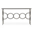 Églomisé & Bronze Iron Circles Console