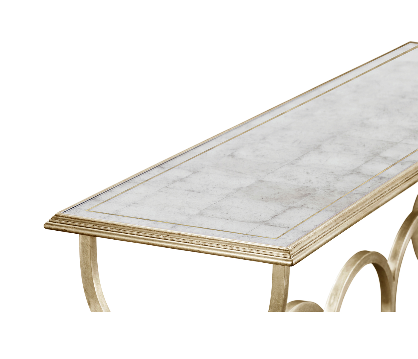 Églomisé & Silver Iron Circles Console