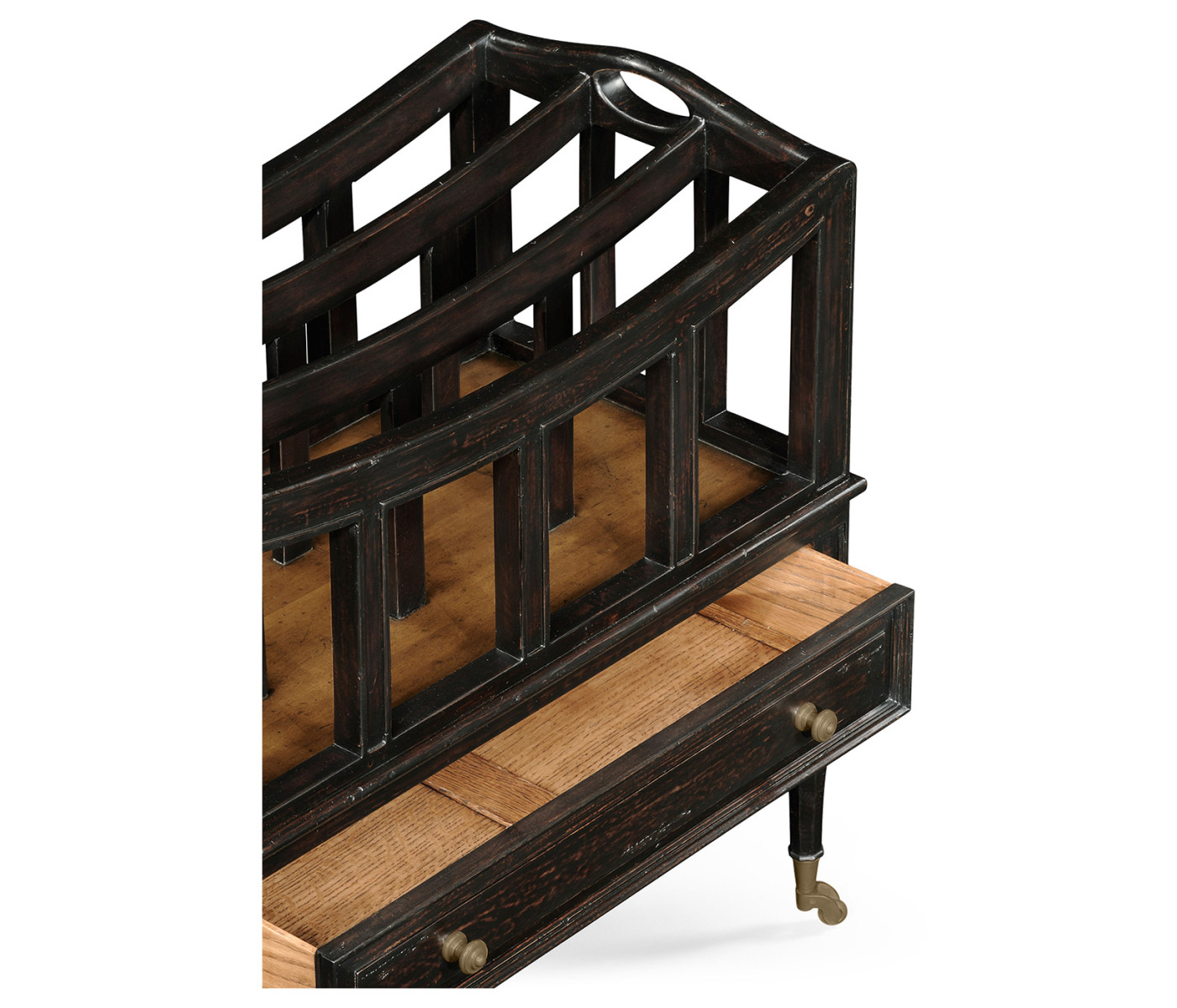 Ebonised Canterbury with Drawer