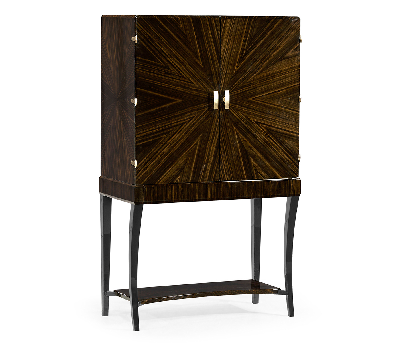 Art Deco Macassar Ebony High Lustre Drinks Cabinet