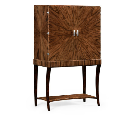 Art Deco drinks cabinet with stainless steel (High lustre)