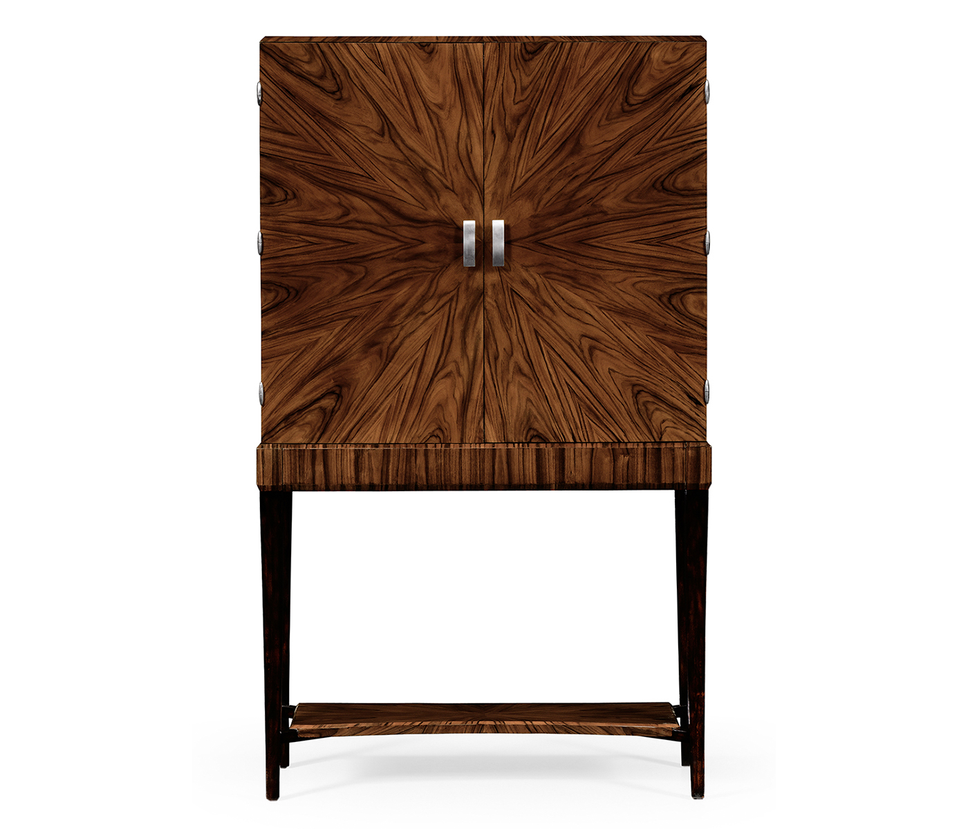 Art deco drinks cabinet with stainless steel (Satin)