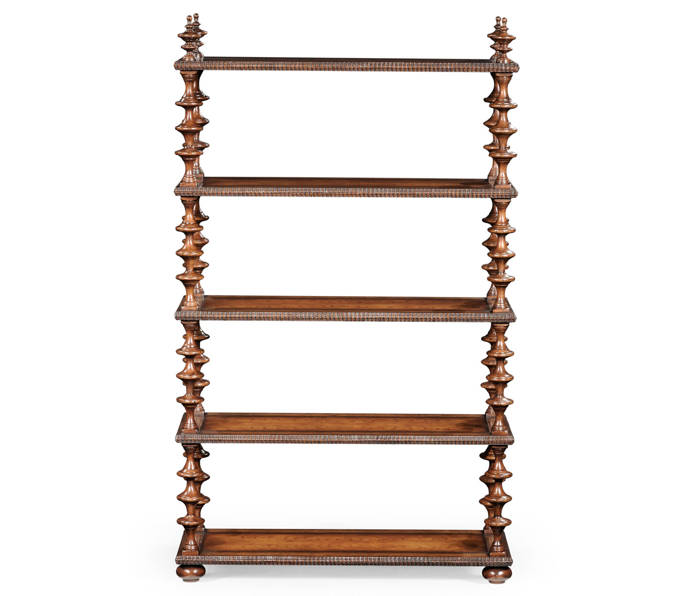 Gadrooned five-tier étagère