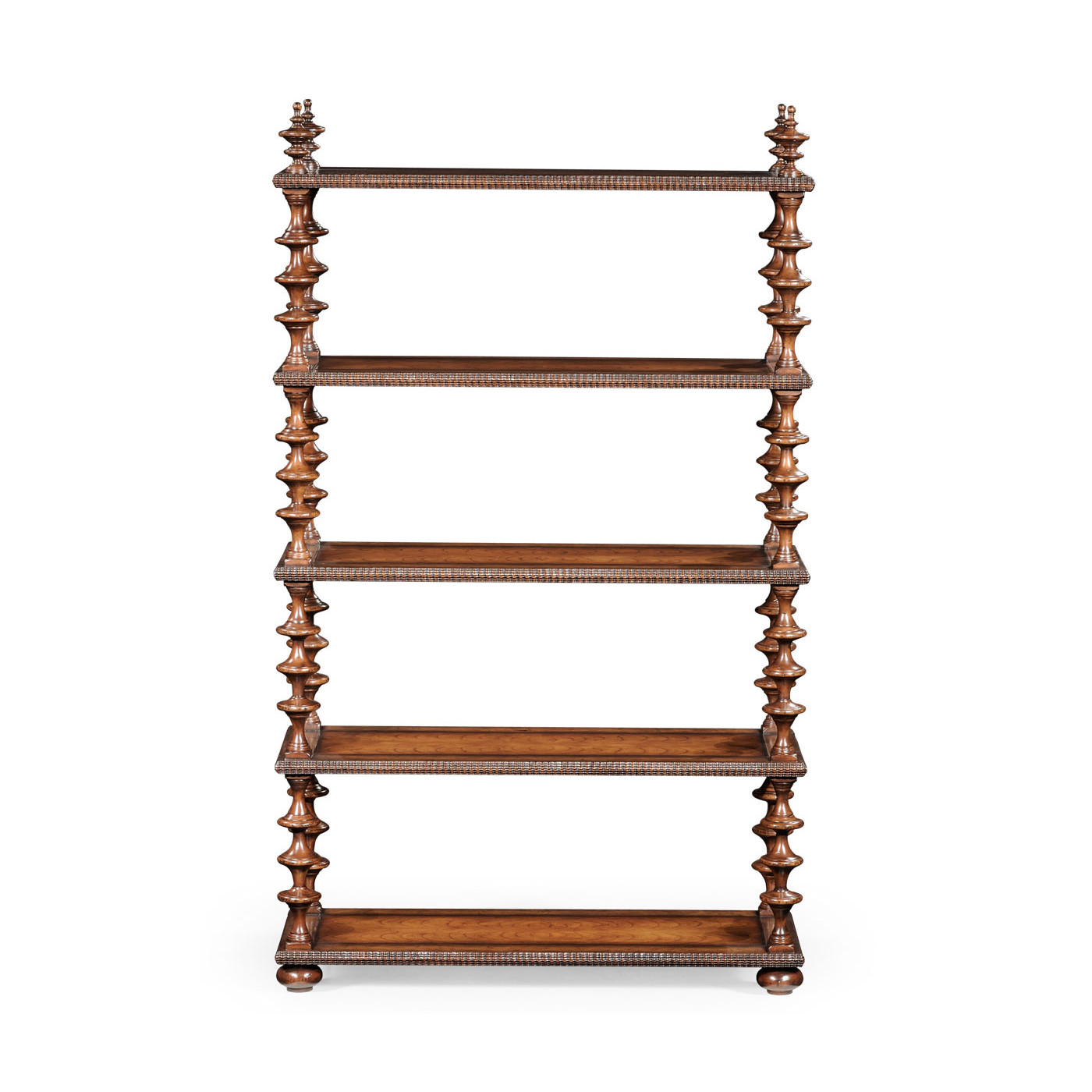 Gadrooned five-tier étagère