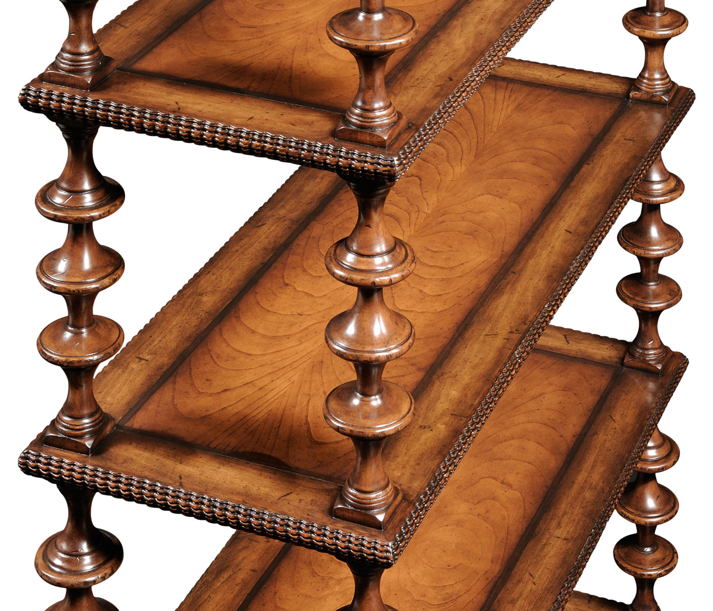 Gadrooned five-tier étagère