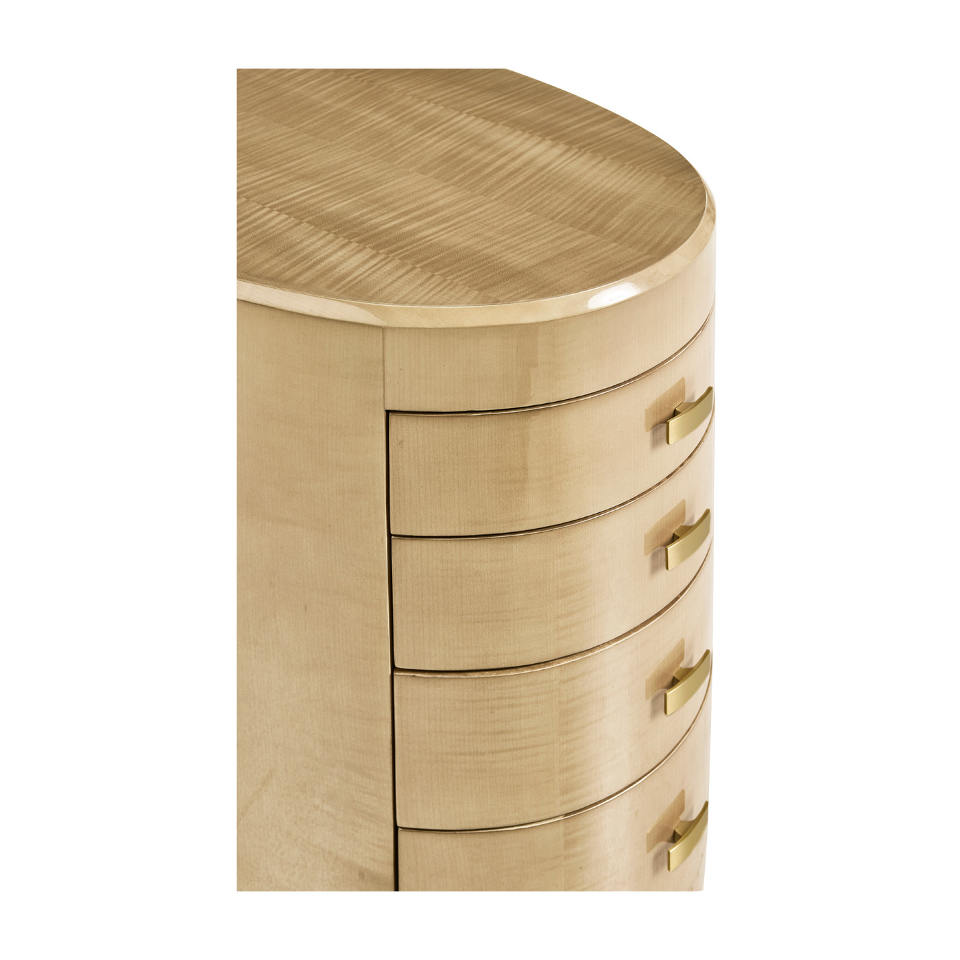 Art Deco Oval Chest of Drawers