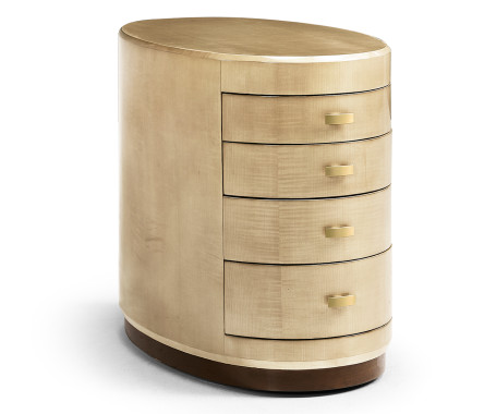 Art Deco Oval Chest of Drawers