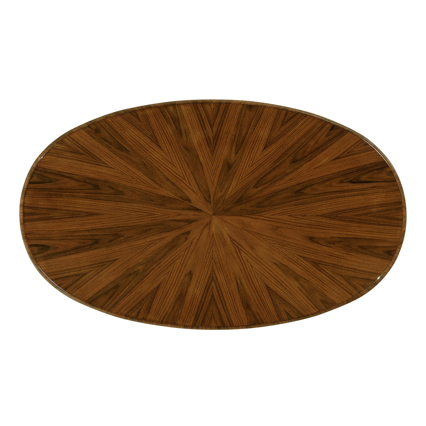 Art Deco Oval Chest of Drawers with Brass (Satin)