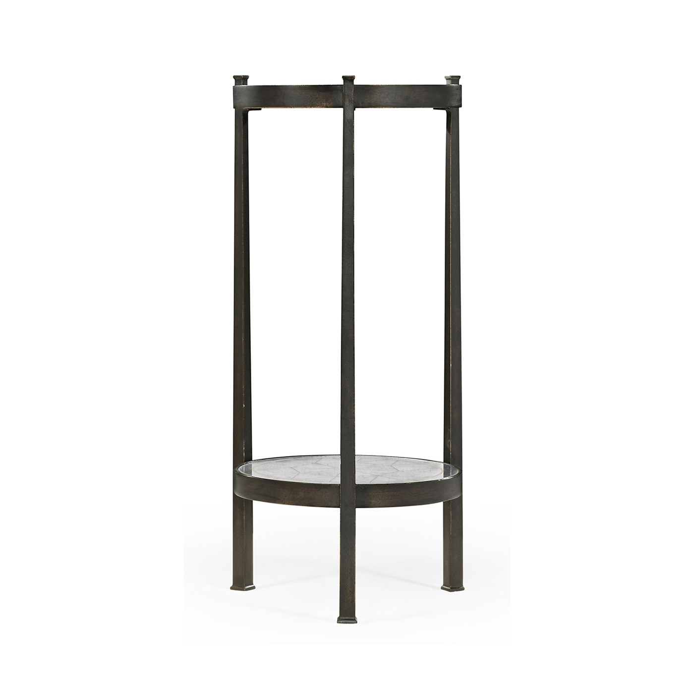 Églomisé & Bronze Iron Wine Table