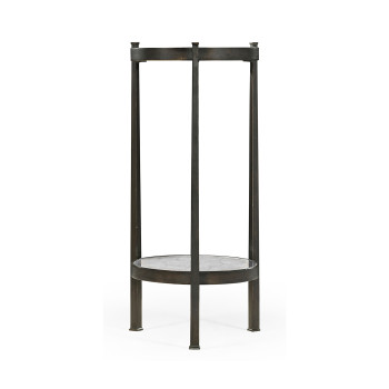 Églomisé & Bronze Iron Wine Table