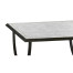 Églomisé & Bronze Iron Square Side Table
