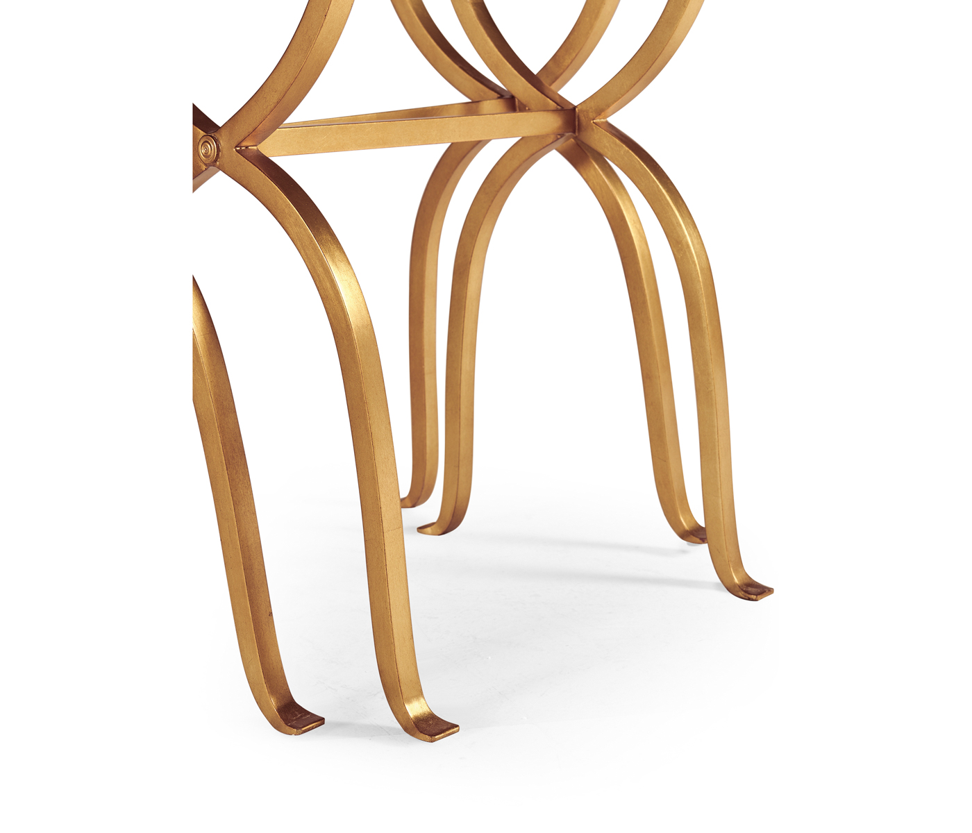 Églomisé & Gilded Iron Nest of Tables