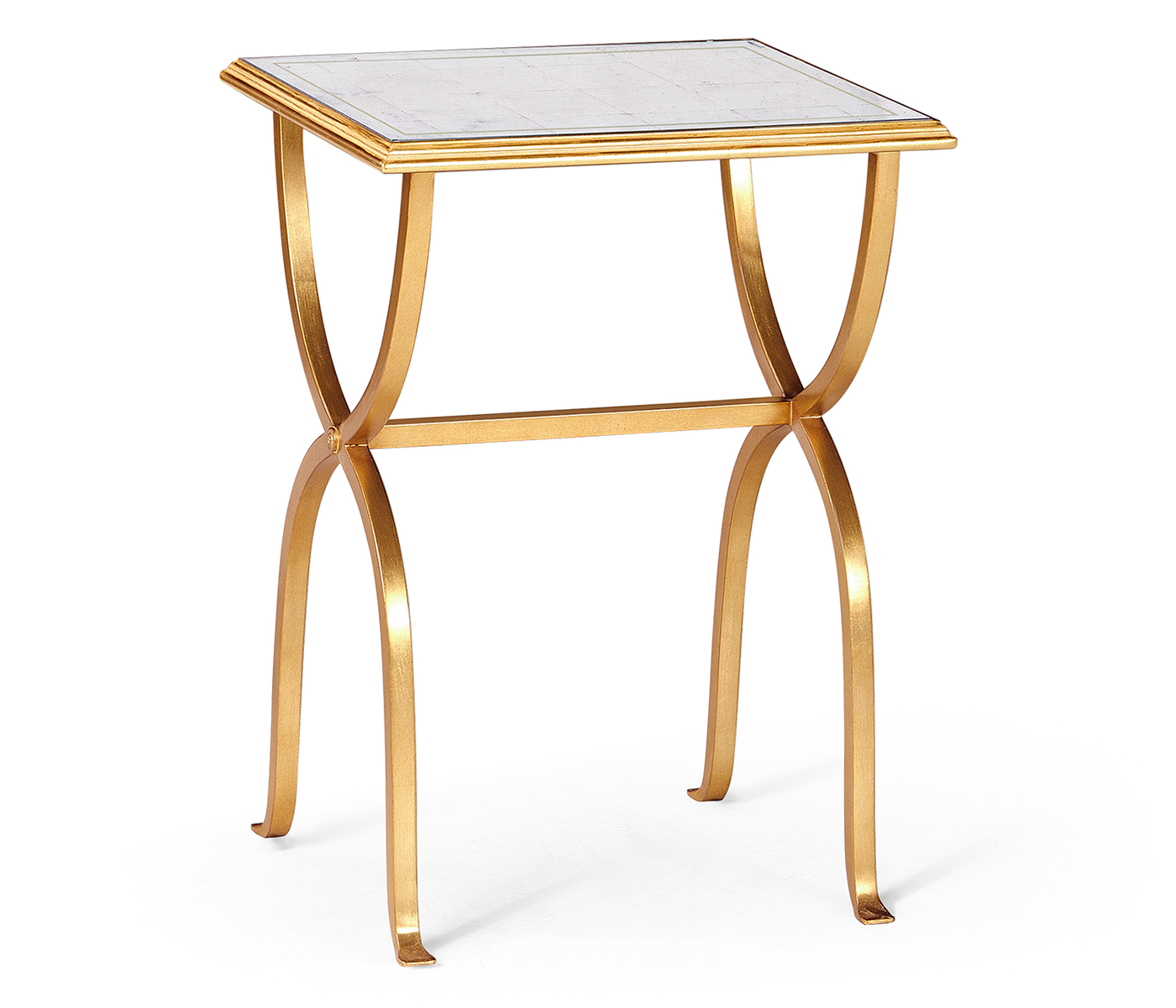 Églomisé & Gilded Iron Nest of Tables