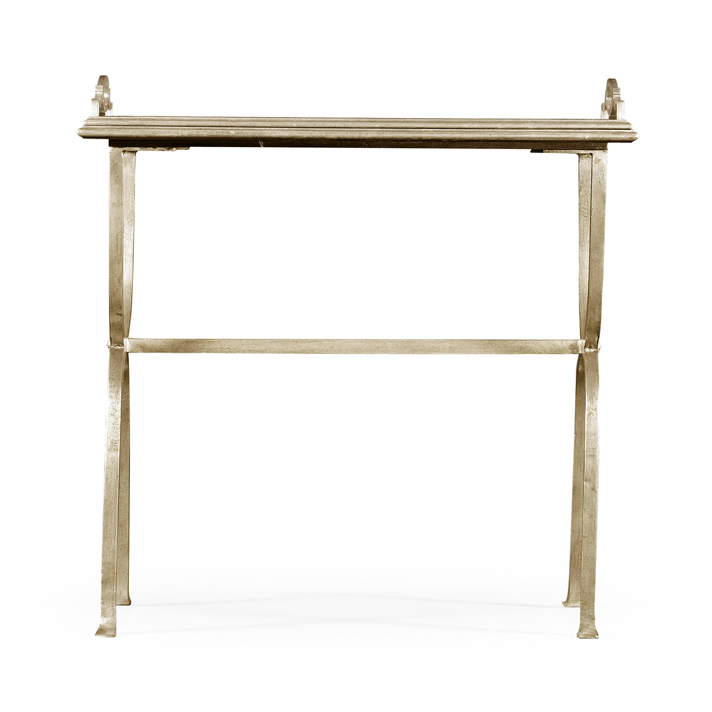 Églomisé & Silver Iron Tray Table