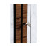 Rosewood & ebonised marble topped side cabinet with brass