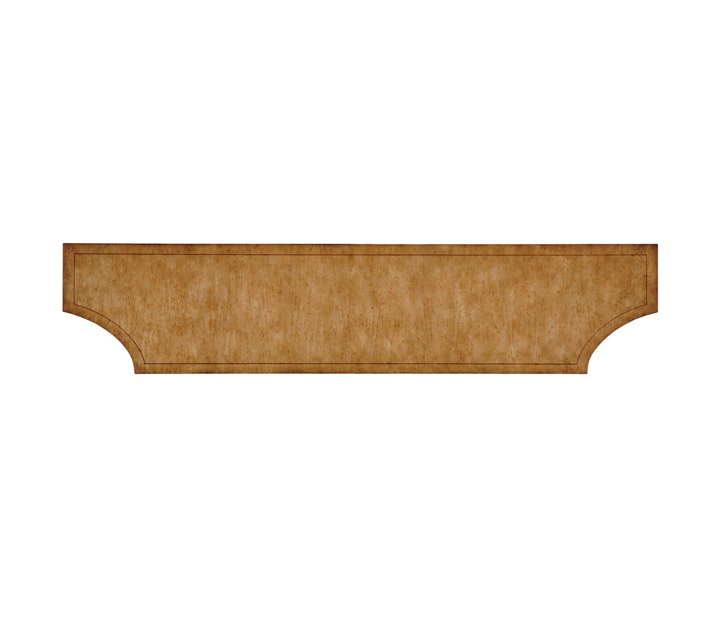 Large Biedermeier Light Walnut Masur Birch Console Table