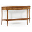Large Biedermeier Light Walnut Masur Birch Console Table