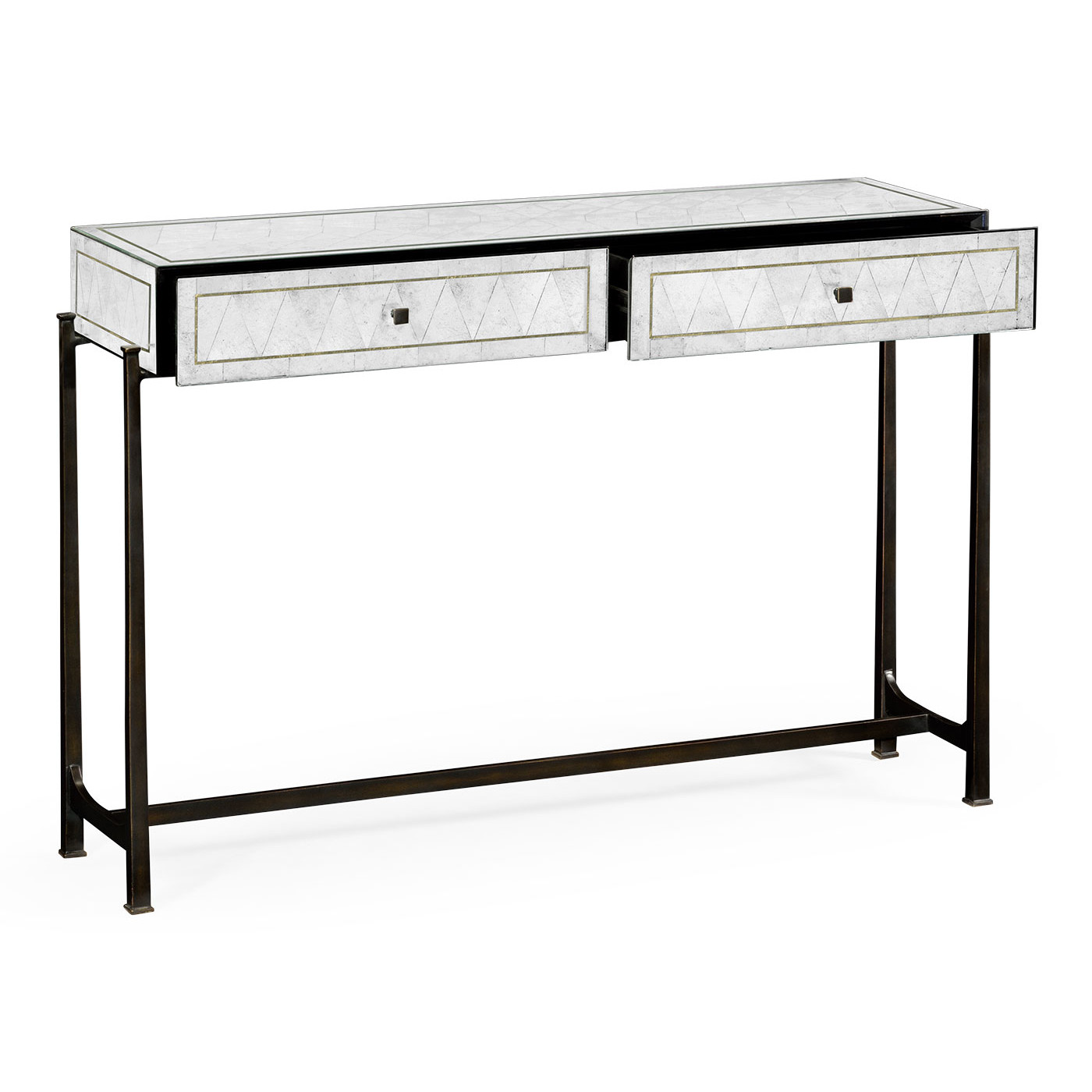 Églomisé & Bronze Console