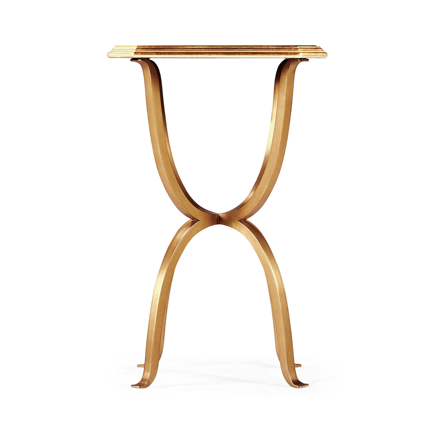 Églomisé & Gilded Iron Octagonal Side Table