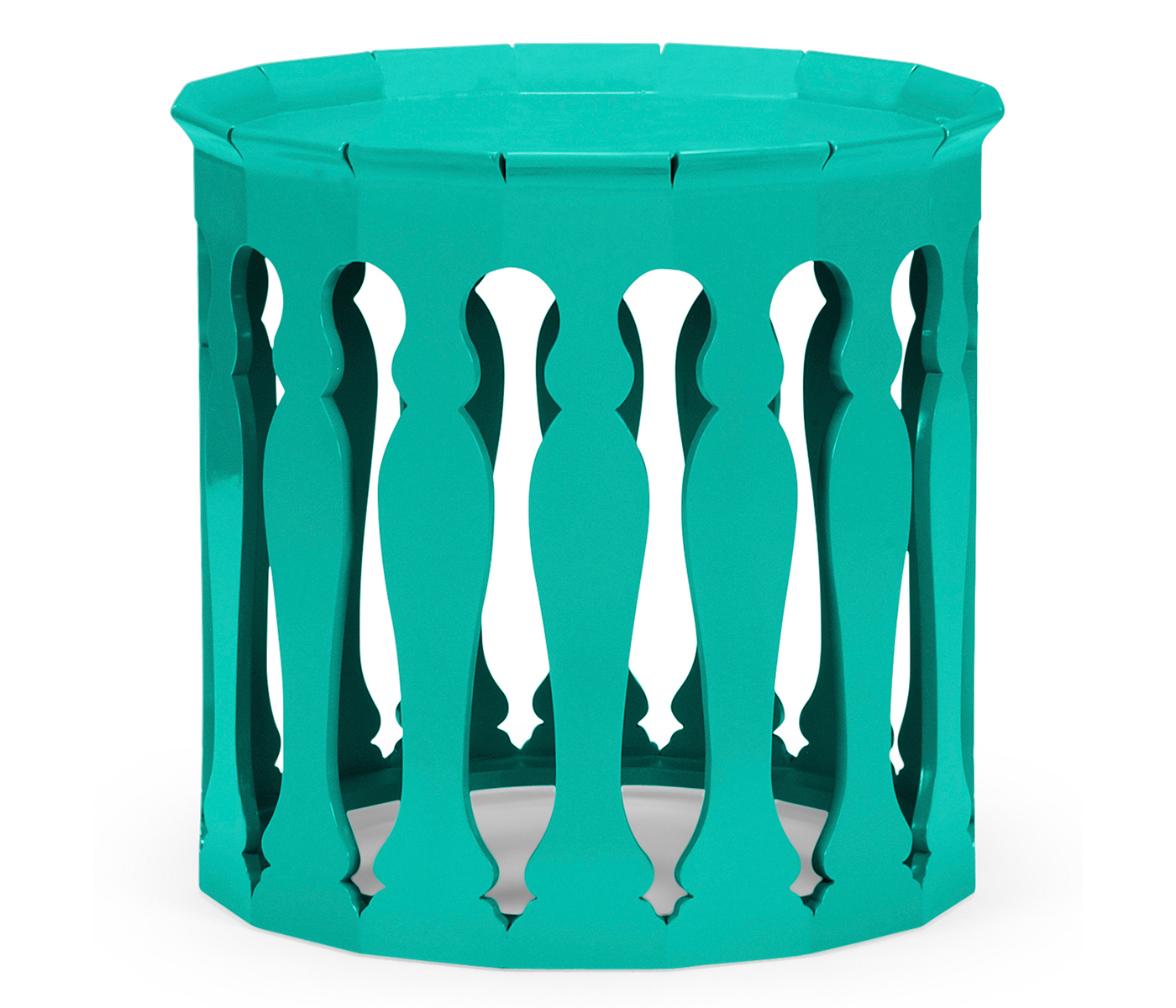 Moorish sofa tables (Aruba Blue)