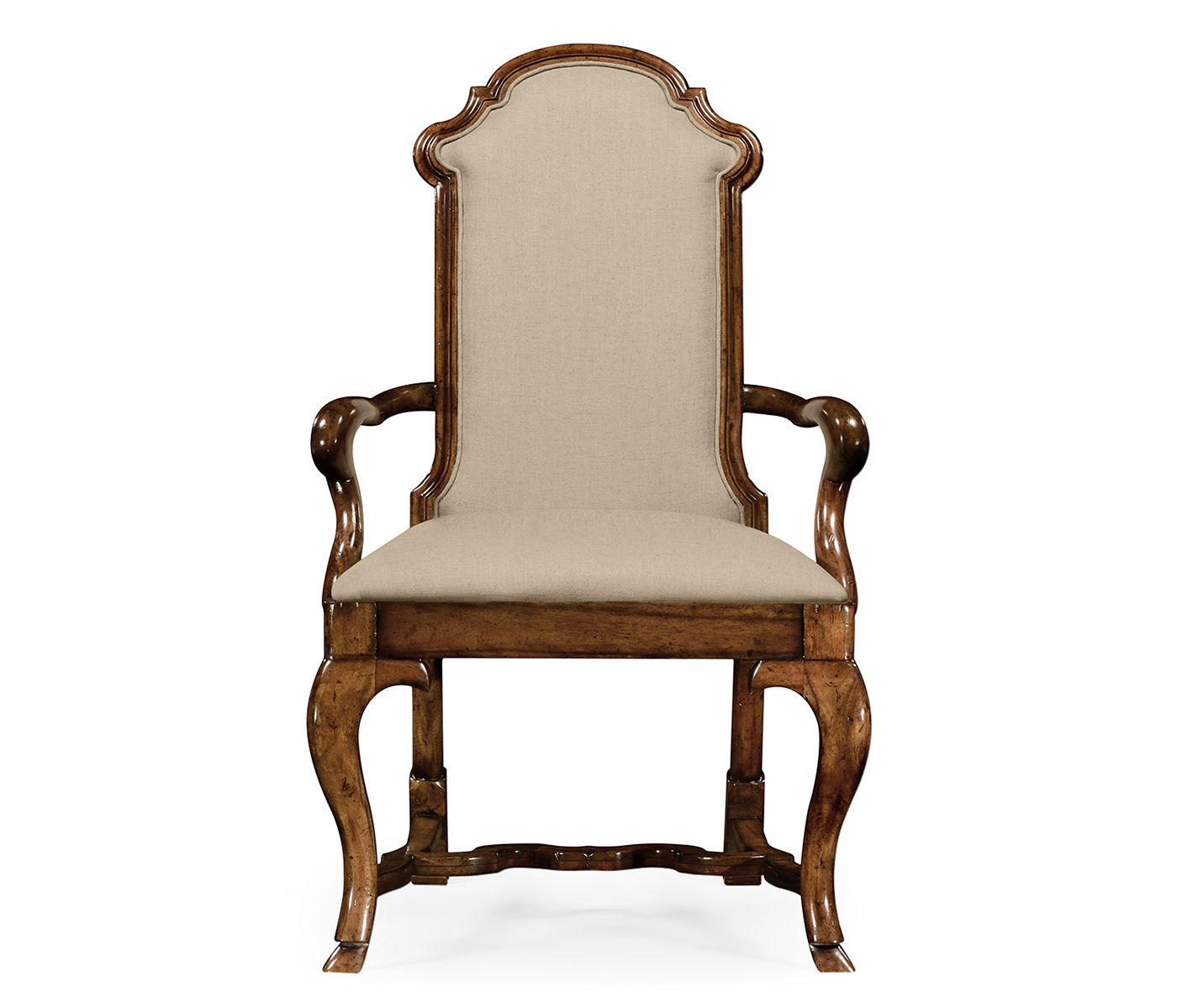 Queen Anne style dining or fireside chair (Arm)