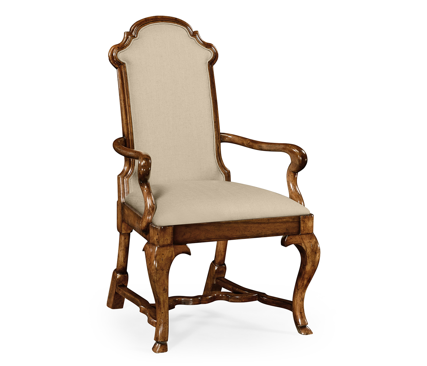 Queen Anne style dining or fireside chair (Arm)
