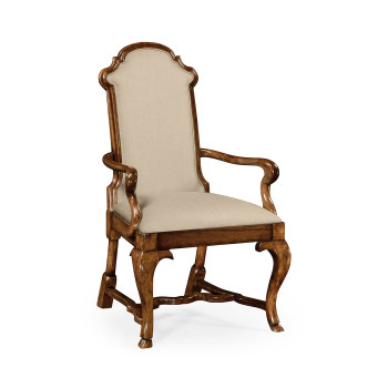 Queen Anne style dining or fireside chair (Arm)