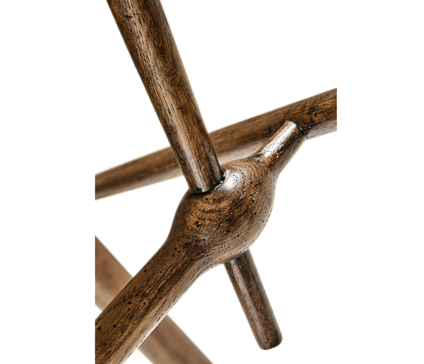 Dark Oak Ladder Back Country Arm Chair