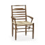 Dark Oak Ladder Back Country Arm Chair