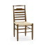 Dark Oak Ladder Back Country Side Chair