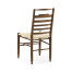 Dark Oak Ladder Back Country Side Chair