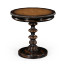 Gadrooned Burl Topped Side Table