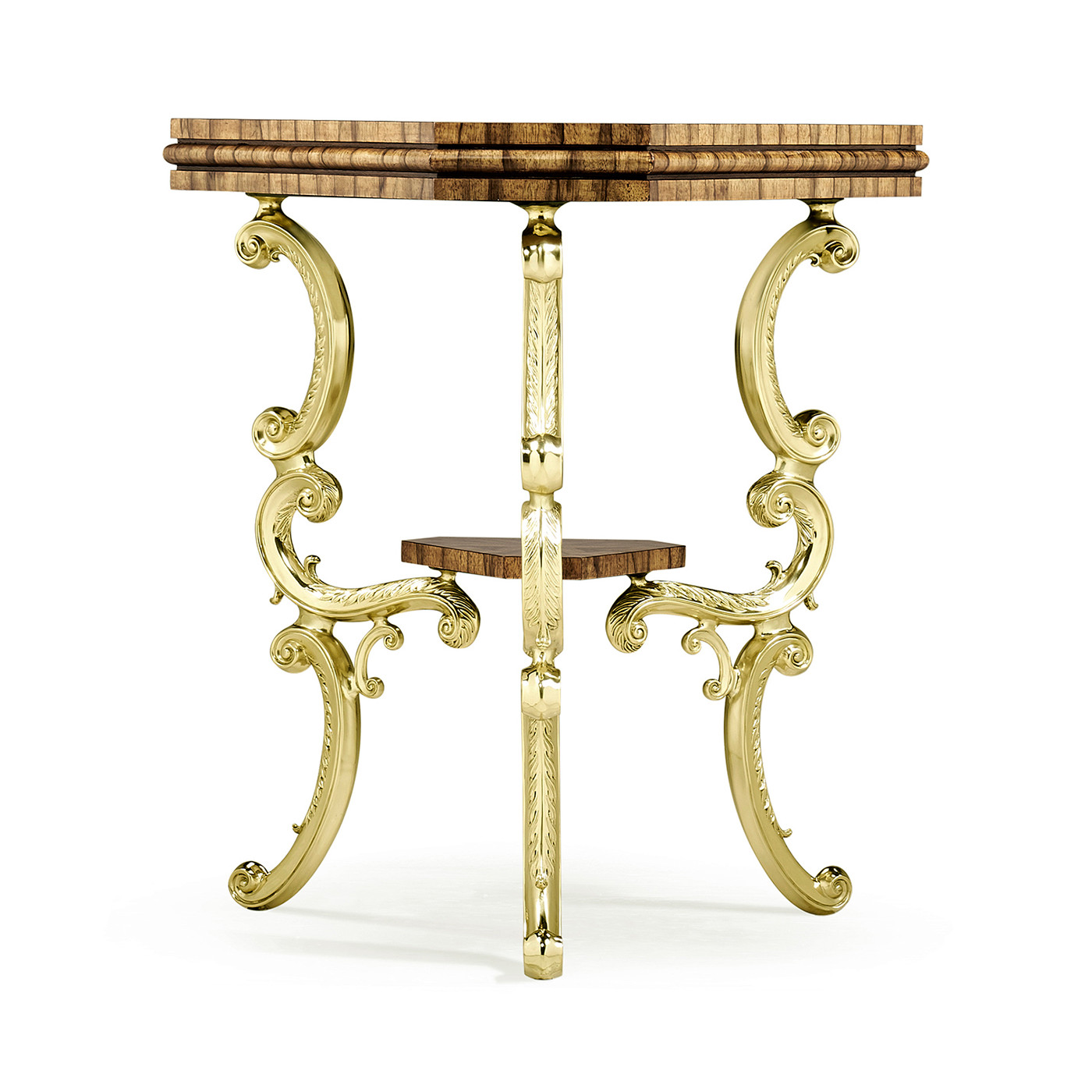 Argentinian Walnut Triangular Topped Side Table