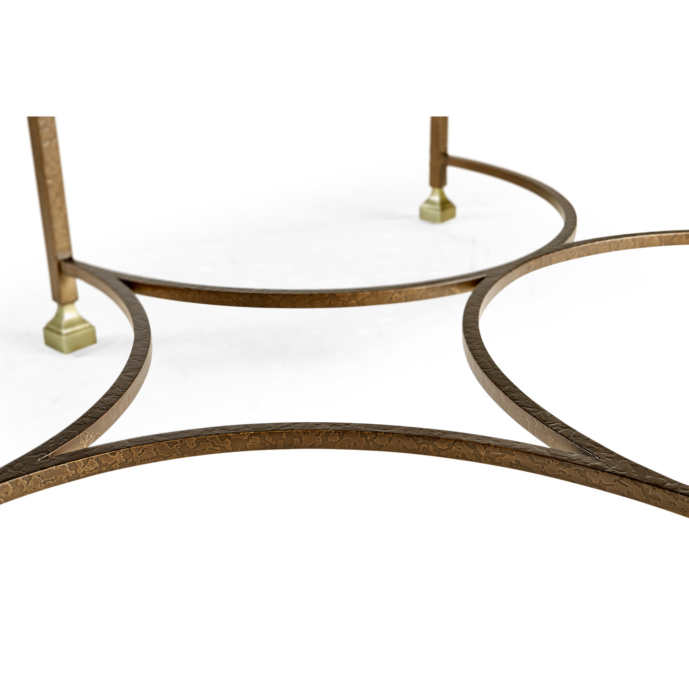 Argentinian Walnut Parquetry & Iron Coffee Table