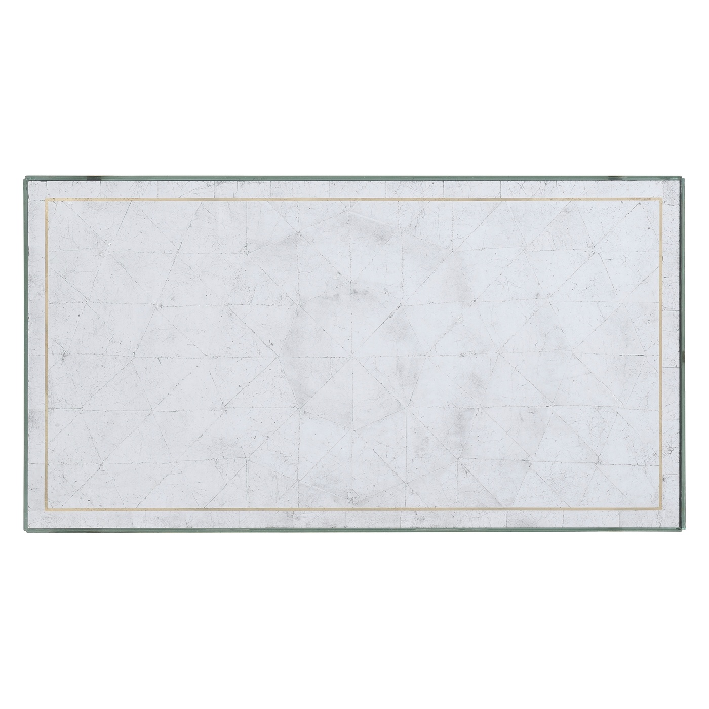 Églomisé & Gilded Iron Box Top Side Table