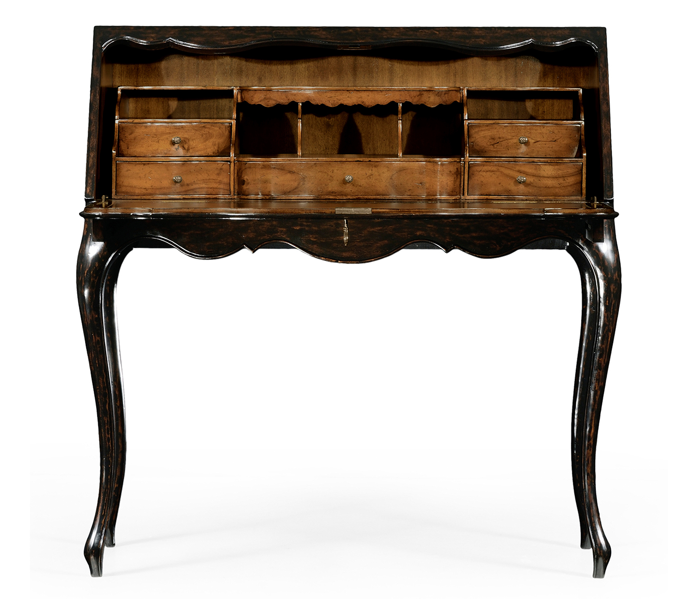 French style bureau with parquet fall front