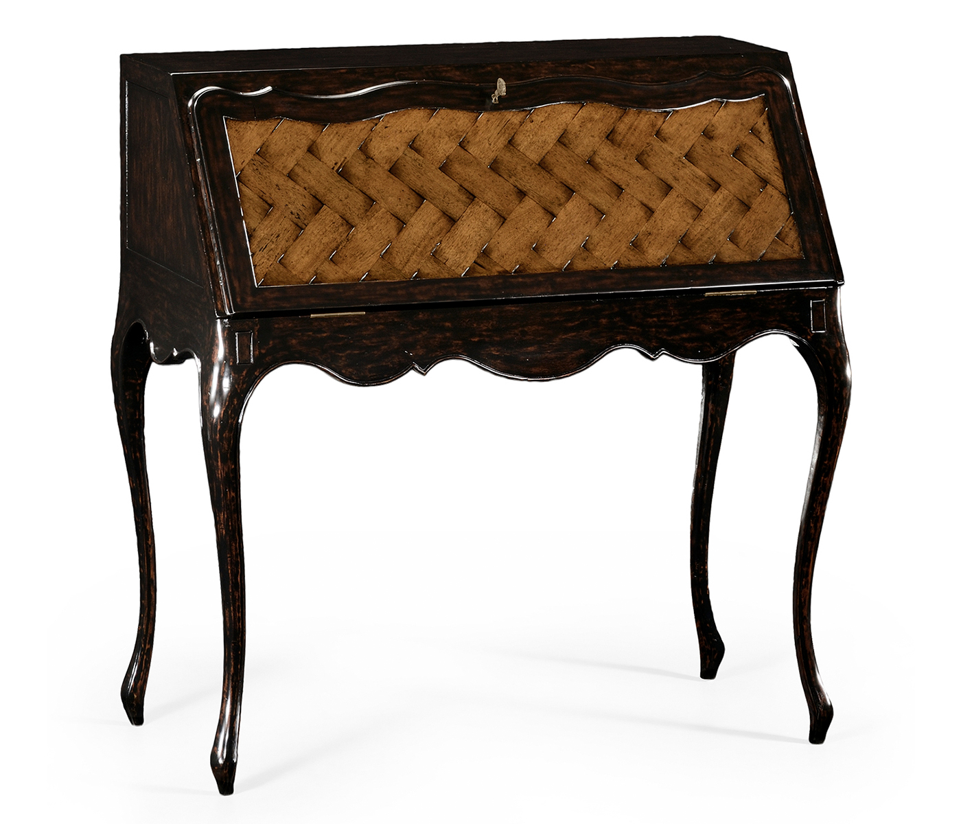 French style bureau with parquet fall front