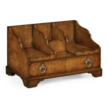 Crotch Walnut Desk Organiser