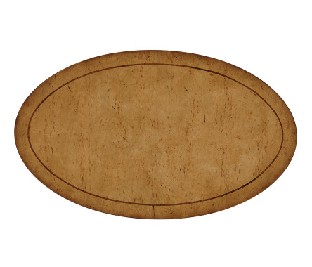 Masur birch oval lamp table