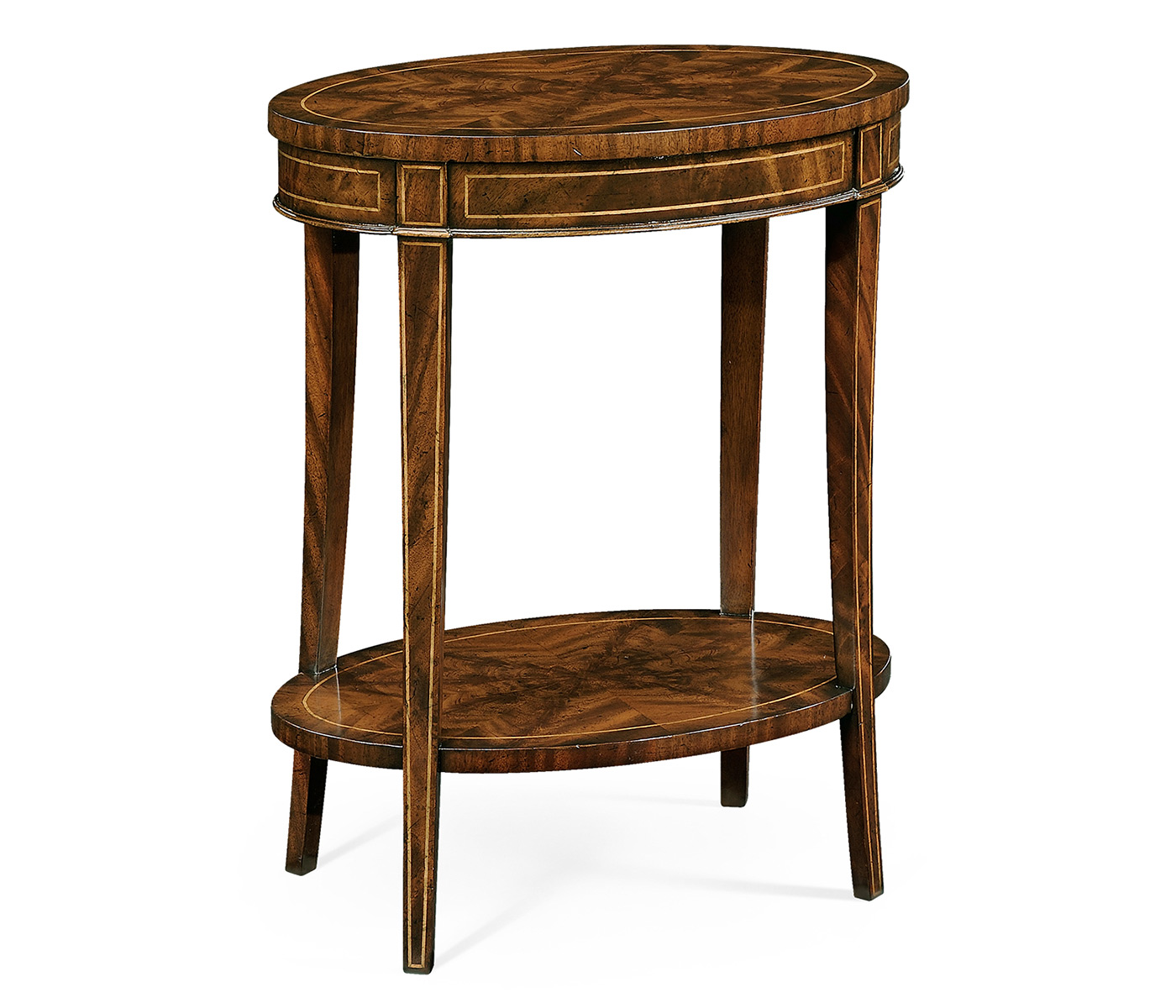 Mahogany Oval Lamp Table