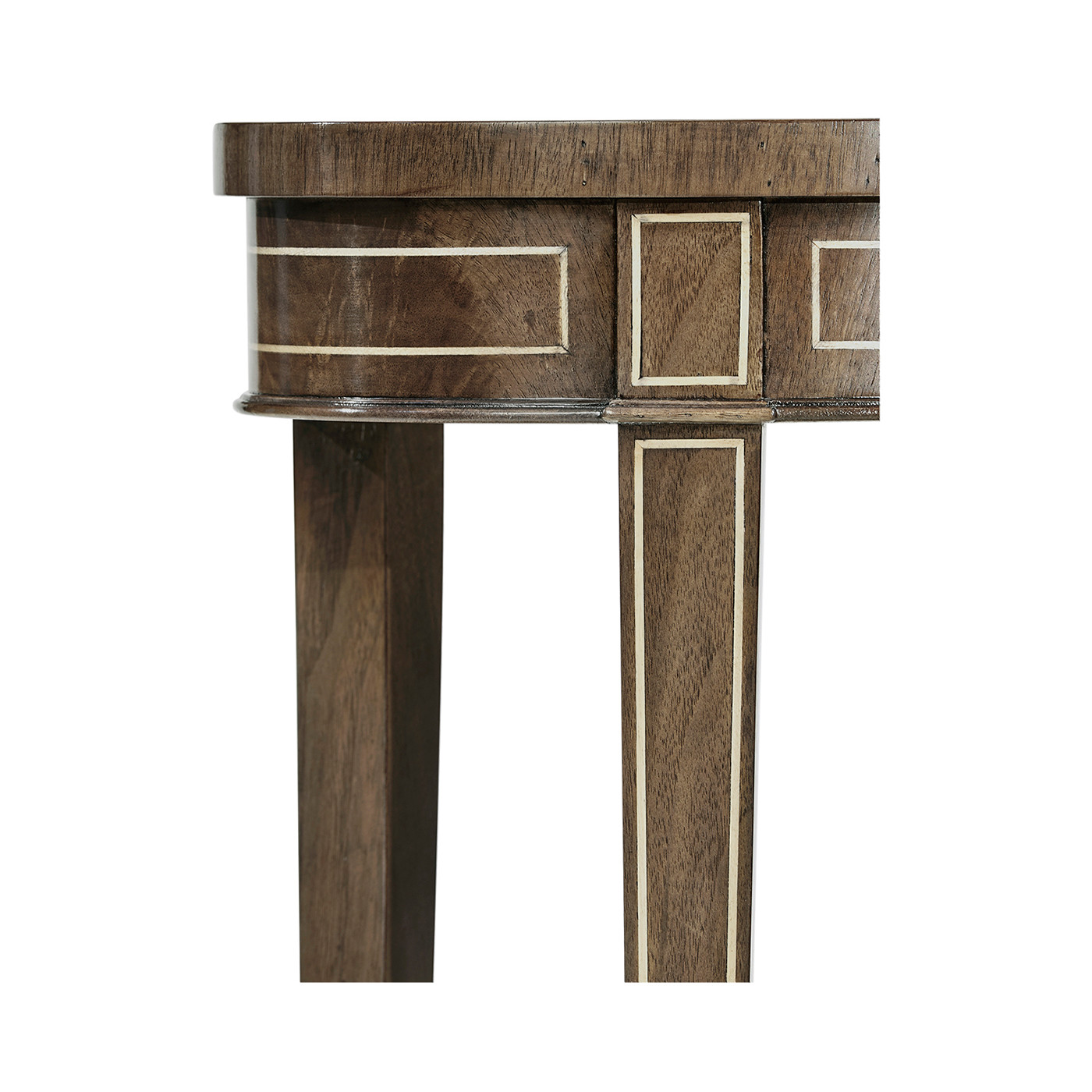 Oval Bleached Mahogany Lamp Table