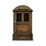 Dark Oak Letter Box with Lock