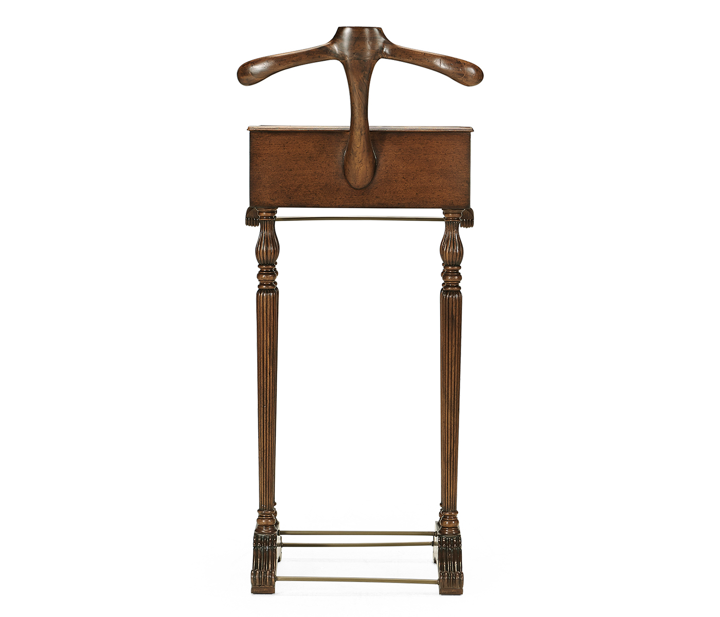 Regency Style Walnut Valet Stand with Stud Box