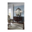 High Curved Back Walnut Dining Arm Chair