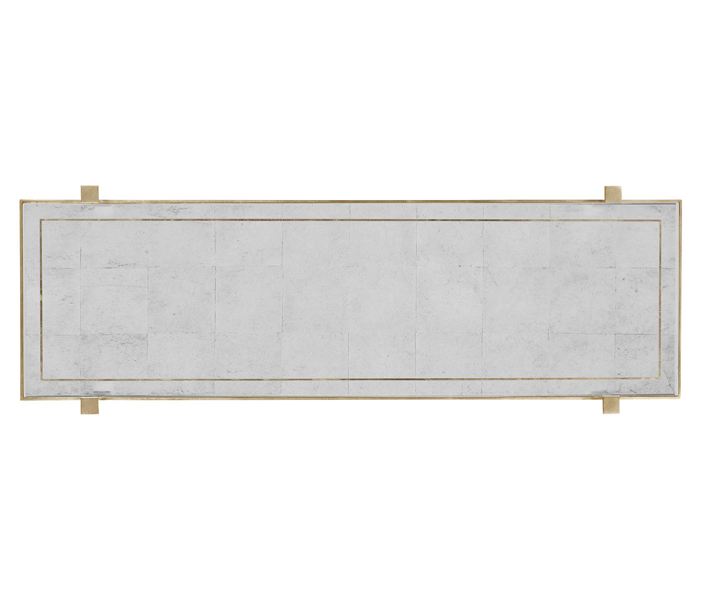 Églomisé & Silver Iron Four Tier-Étagère