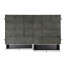 Anthracite Faux Shagreen Coffee Table with Bronze Base